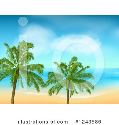 Palm Trees Clipart #1243586 by elaineitalia