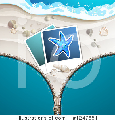 Royalty-Free (RF) Beach Clipart Illustration by merlinul - Stock Sample #1247851
