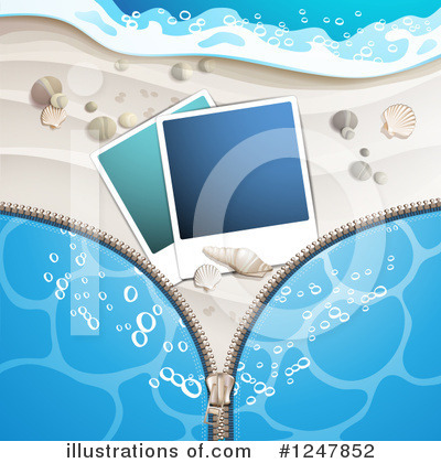 Royalty-Free (RF) Beach Clipart Illustration by merlinul - Stock Sample #1247852