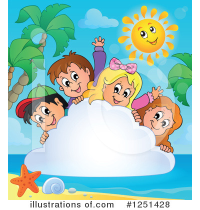 Royalty-Free (RF) Beach Clipart Illustration by visekart - Stock Sample #1251428