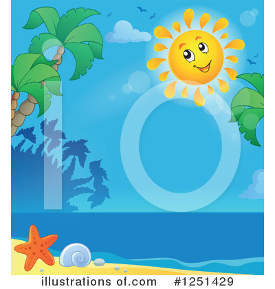 Royalty-Free (RF) Beach Clipart Illustration by visekart - Stock Sample #1251429