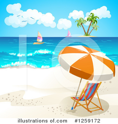 Royalty-Free (RF) Beach Clipart Illustration by merlinul - Stock Sample #1259172