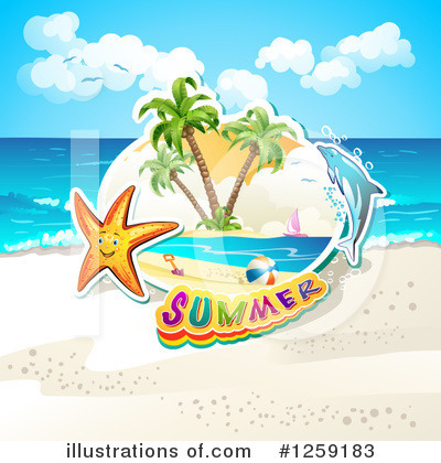 Royalty-Free (RF) Beach Clipart Illustration by merlinul - Stock Sample #1259183