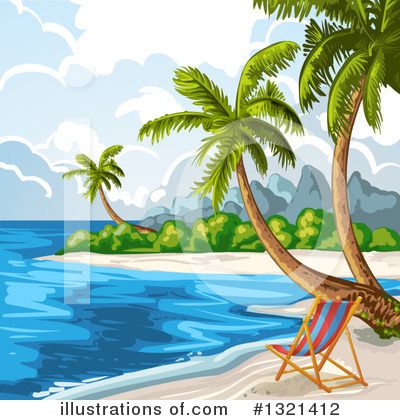 Royalty-Free (RF) Beach Clipart Illustration by merlinul - Stock Sample #1321412