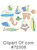 Beach Clipart #72006 by inkgraphics