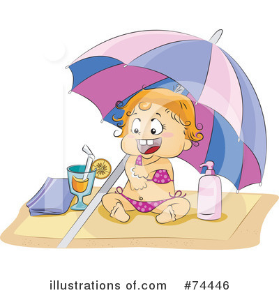 Sun Bathing Clipart #74446 by BNP Design Studio