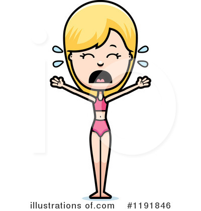 Royalty-Free (RF) Beach Woman Clipart Illustration by Cory Thoman - Stock Sample #1191846