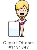 Beach Woman Clipart #1191847 by Cory Thoman