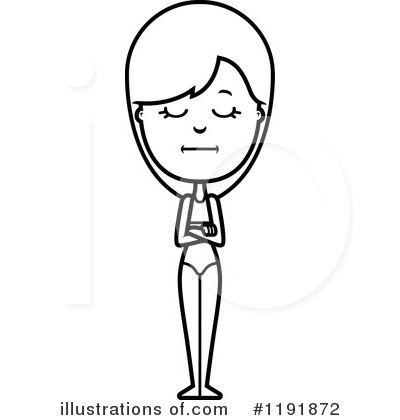 Beach Woman Clipart #1191872 by Cory Thoman