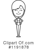 Beach Woman Clipart #1191878 by Cory Thoman