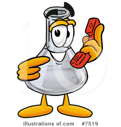Royalty-Free (RF) Beaker Clipart Illustration by Mascot Junction - Stock Sample #7519