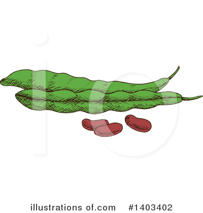 Royalty-Free (RF) Bean Clipart Illustration by Vector Tradition SM - Stock Sample #1403402
