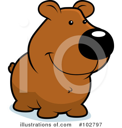 Royalty-Free (RF) Bear Clipart Illustration by Cory Thoman - Stock Sample #102797