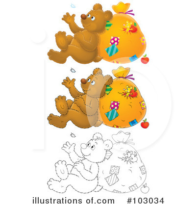 Royalty-Free (RF) Bear Clipart Illustration by Alex Bannykh - Stock Sample #103034