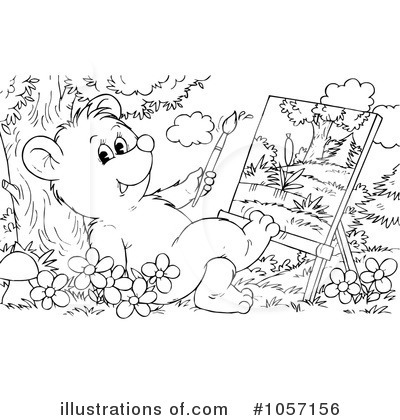 Royalty-Free (RF) Bear Clipart Illustration by Alex Bannykh - Stock Sample #1057156