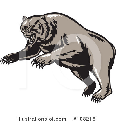 Royalty-Free (RF) Bear Clipart Illustration by patrimonio - Stock Sample #1082181