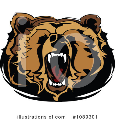 Royalty-Free (RF) Bear Clipart Illustration by Chromaco - Stock Sample #1089301