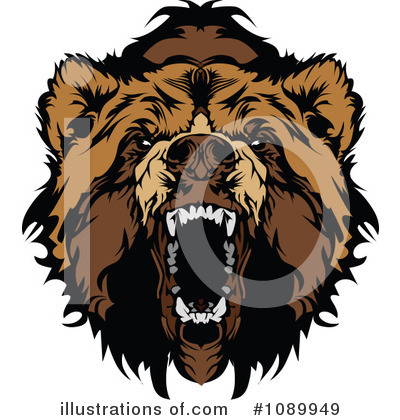 Royalty-Free (RF) Bear Clipart Illustration by Chromaco - Stock Sample #1089949
