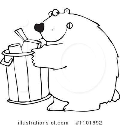 Royalty-Free (RF) Bear Clipart Illustration by djart - Stock Sample #1101692