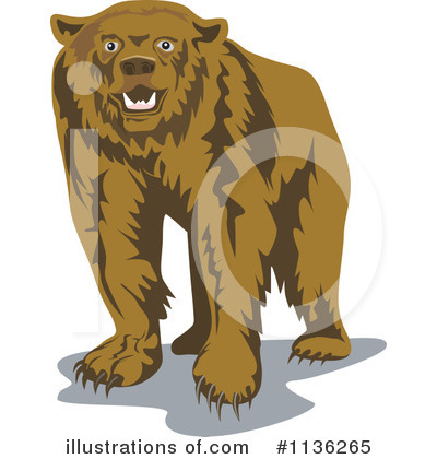 Royalty-Free (RF) Bear Clipart Illustration by patrimonio - Stock Sample #1136265