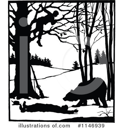 Royalty-Free (RF) Bear Clipart Illustration by Prawny Vintage - Stock Sample #1146939
