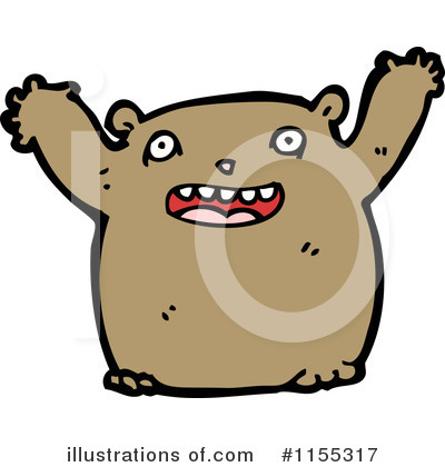 Royalty-Free (RF) Bear Clipart Illustration by lineartestpilot - Stock Sample #1155317