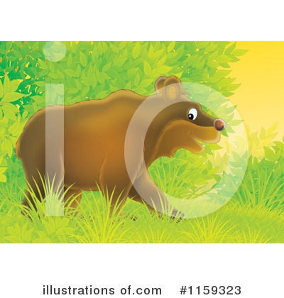 Royalty-Free (RF) Bear Clipart Illustration by Alex Bannykh - Stock Sample #1159323