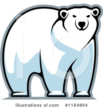 Polar Bear Clipart #1164804 by Vector Tradition SM