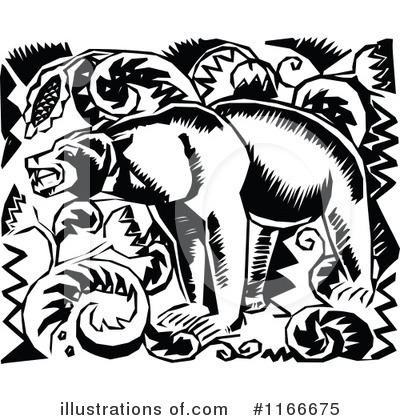 Royalty-Free (RF) Bear Clipart Illustration by Prawny Vintage - Stock Sample #1166675