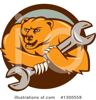 Royalty-Free (RF) Bear Clipart Illustration by patrimonio - Stock Sample #1300558