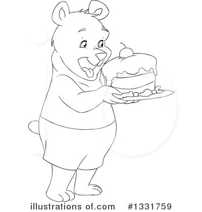 Royalty-Free (RF) Bear Clipart Illustration by Liron Peer - Stock Sample #1331759