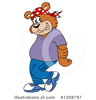 Bear Clipart #1358797 by LaffToon