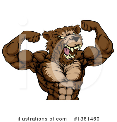Royalty-Free (RF) Bear Clipart Illustration by AtStockIllustration - Stock Sample #1361460