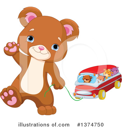 Royalty-Free (RF) Bear Clipart Illustration by Pushkin - Stock Sample #1374750