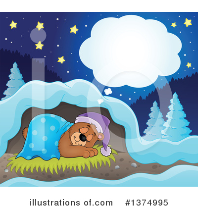 Royalty-Free (RF) Bear Clipart Illustration by visekart - Stock Sample #1374995
