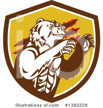 Brown Bear Clipart #1392226 by patrimonio