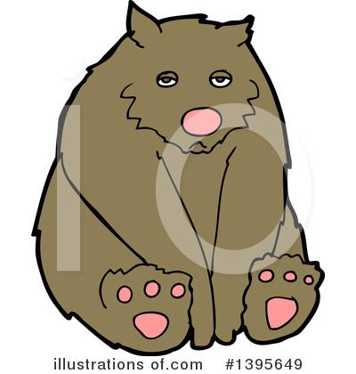 Royalty-Free (RF) Bear Clipart Illustration by lineartestpilot - Stock Sample #1395649