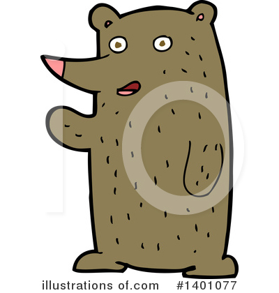 Royalty-Free (RF) Bear Clipart Illustration by lineartestpilot - Stock Sample #1401077