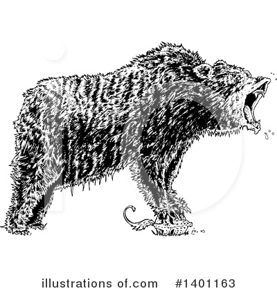 Royalty-Free (RF) Bear Clipart Illustration by lineartestpilot - Stock Sample #1401163