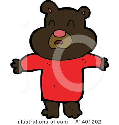 Royalty-Free (RF) Bear Clipart Illustration by lineartestpilot - Stock Sample #1401202