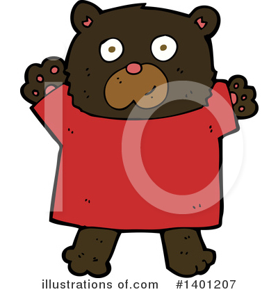 Royalty-Free (RF) Bear Clipart Illustration by lineartestpilot - Stock Sample #1401207