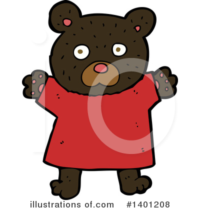Royalty-Free (RF) Bear Clipart Illustration by lineartestpilot - Stock Sample #1401208