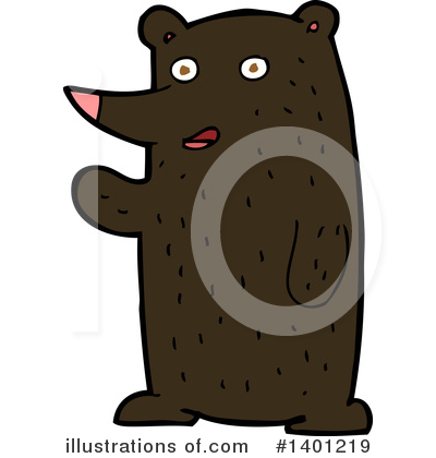 Royalty-Free (RF) Bear Clipart Illustration by lineartestpilot - Stock Sample #1401219