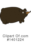 Bear Clipart #1401224 by lineartestpilot