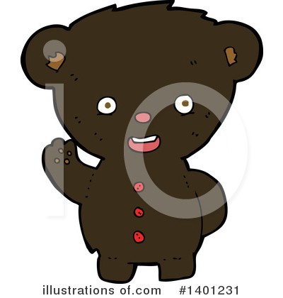 Royalty-Free (RF) Bear Clipart Illustration by lineartestpilot - Stock Sample #1401231