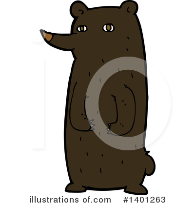Royalty-Free (RF) Bear Clipart Illustration by lineartestpilot - Stock Sample #1401263