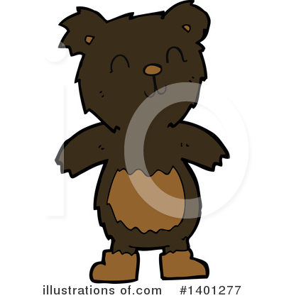 Royalty-Free (RF) Bear Clipart Illustration by lineartestpilot - Stock Sample #1401277