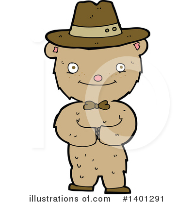 Royalty-Free (RF) Bear Clipart Illustration by lineartestpilot - Stock Sample #1401291