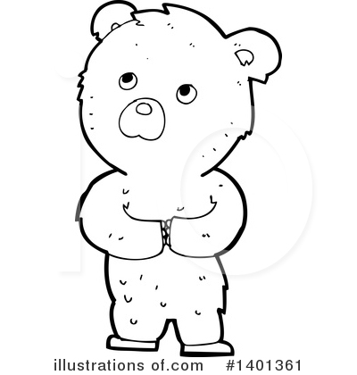 Royalty-Free (RF) Bear Clipart Illustration by lineartestpilot - Stock Sample #1401361