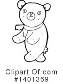 Bear Clipart #1401369 by lineartestpilot